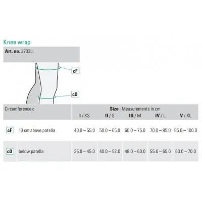 Juzo ACS Light Knee - Ρυθμιζόμενο Συμπιεστικό Ένδυμα Γόνατος
