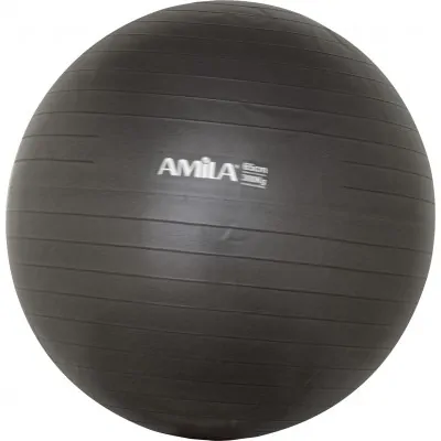 Μπάλα Γυμναστικής AMILA GYMBALL 65cm Μαύρη