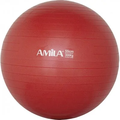 Μπάλα γυμναστικής 55cm -1000gr - Κόκκινη σε κουτι