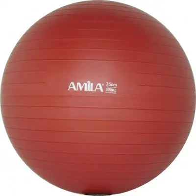 Μπάλα Γυμναστικής AMILA GYMBALL 75cm Κόκκινη σε κουτί