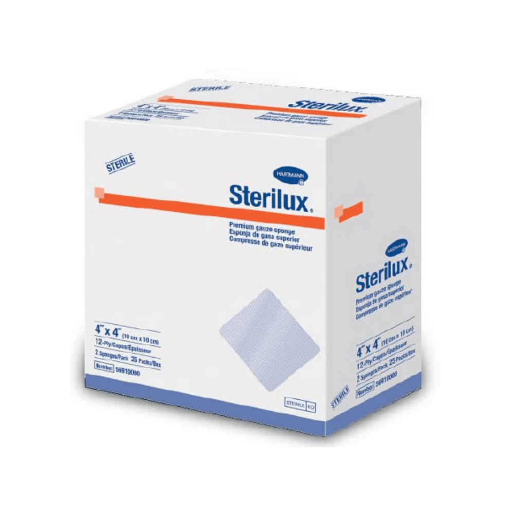 Hartmann Sterilux ES | Γάζες 8ply 10x10cm | 25τμχ x 2 Hartmann Sterilux ES | Γάζες 8ply 10x10cm | 25τμχ x 2