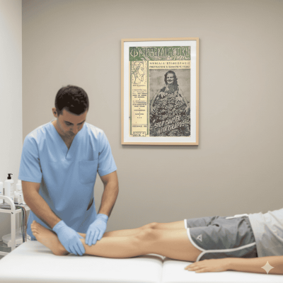 Σετ 3 Αφίσες Φυσικοθεραπείας Vintage | 50x70cm Υψηλής ανάλυσης Glossy
