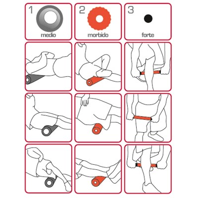 Foam Rollers Combo Plus - 3 σε 1 - Toorx